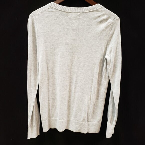 Banana Republic Womens Preppy Forever Sweater Size M Gray Fall Neutral NWT Cozy - Picture 2 of 9